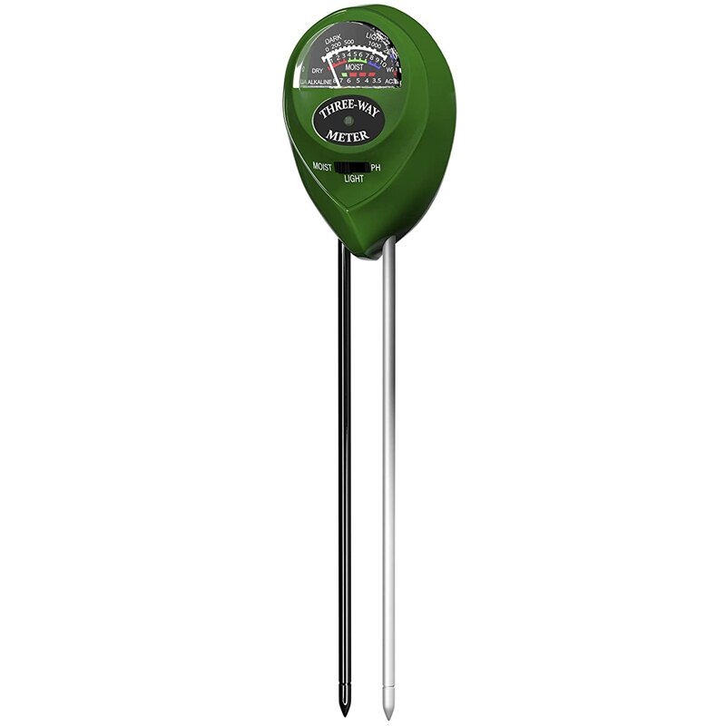 ALLOSUN Soil PH Meter 3-in-1 Soil Test Kit With Moisture/Light/pH Tester For Plants Indoor & Outdoor