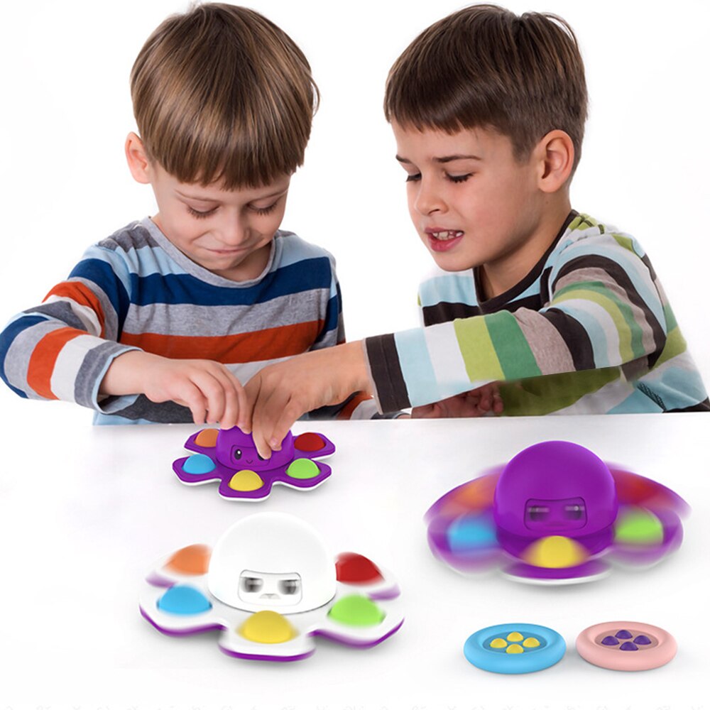 Pop Fidget Stress Speelgoed Veranderen Gezicht Octopus Push Het Bubble Anti-Stress Speelgoed Voor Kinderen Zintuiglijke Speelgoed Verlichten autisme