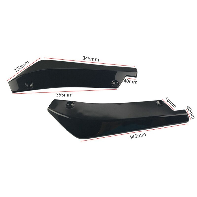1 paire universelle voiture pare-chocs arrière becquet Canard Anti-Crash protecteur