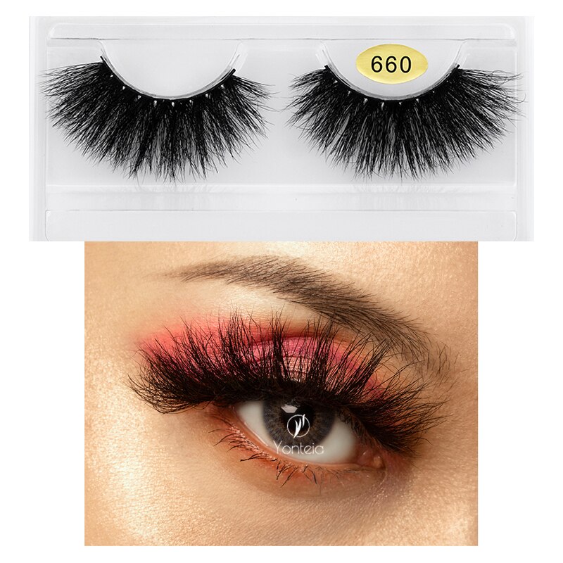 Mink lashes 3d mink eyelashes Natural long real mink Cruelty free 100% Handmade Natural eye lashes Mink eyelashes: Z-660