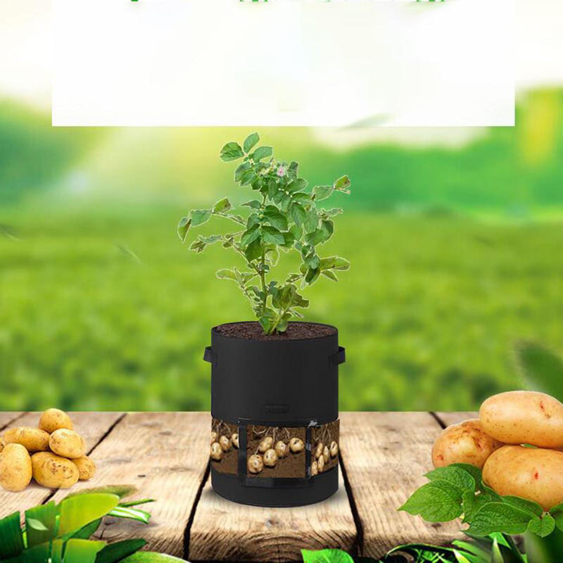 Garden Tools Potato Plant Grow Bags With Window Potato Pot greenhouse Vegetable Growing Bag Moisturizing jardin