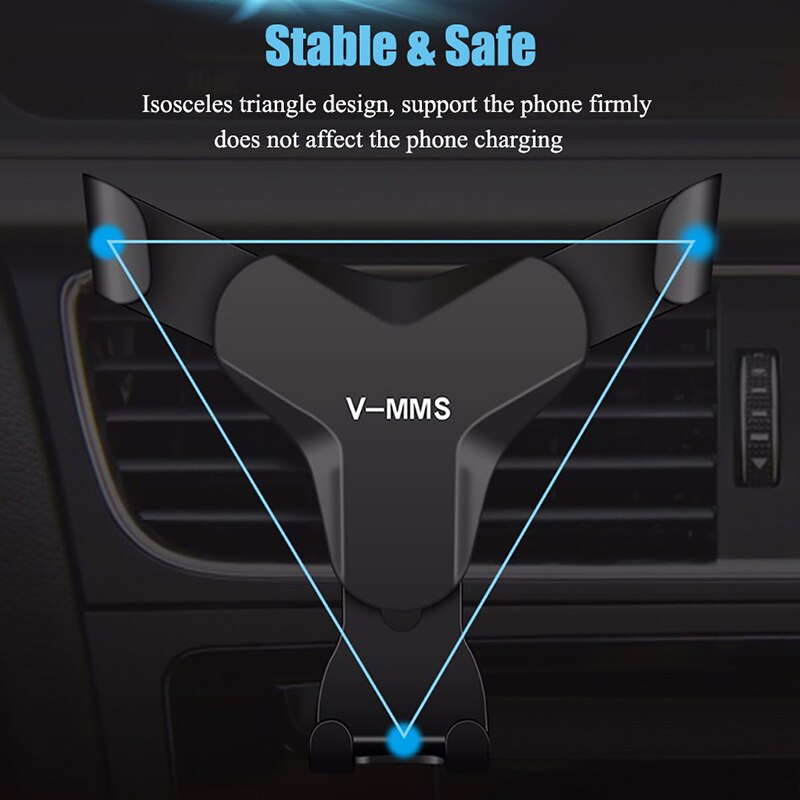 Gravity Auto Houder Voor Telefoon In Auto Air Vent Mount Mobiele Telefoon Houder Mobiele Stand Ondersteuning Voor Iphone 11 7 samsung S10 Huawei P30