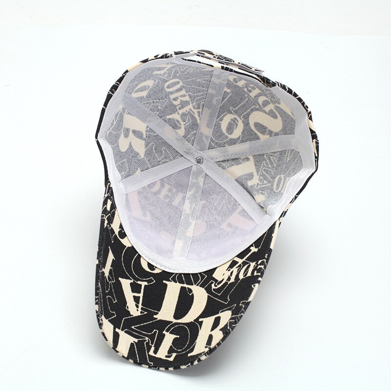 Alphabet Cap Boy and Girl Hip-hop Baseball Cap for Men and Women Summer Sunshade Cap