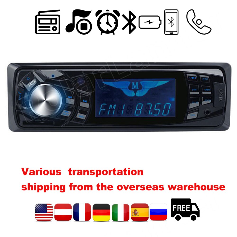 Remote control Bluetooth C-2786 In-dash Electronics SD USB MP3 player 1 Din FM Aux Input Receiver 12V Auto Car Radio