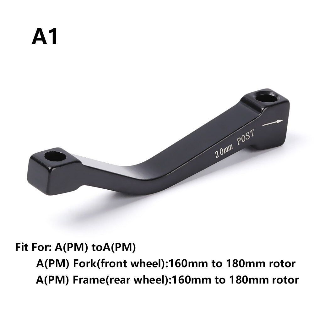 1pc ultralet legerings skivebremseadapter pm/is-konverter a til b-skivebeslag mountainbike cykeltilbehør 180/203/140/160mm: Hvid