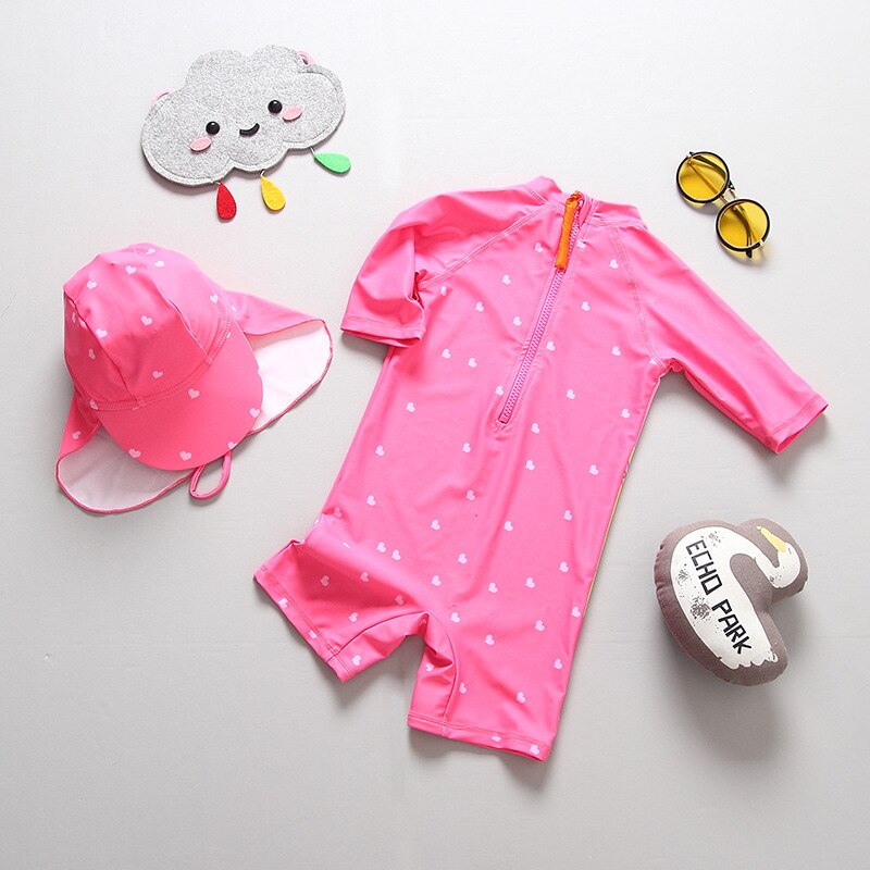 1-7Years Del Bambino Ragazze Costume Da Bagno Nuovo 2019 vestito di Nuoto per il Capretto della ragazza con la Protezione Del Bambino Surf vestito Infantile Del Bambino Galleggiante suit-SW376