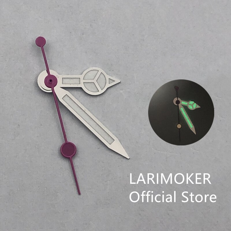 Larimoker Juiste NH35 NH36 Beweging Groen Licht-Emitting Steriele C3 Voor Man Mechanische Horloges Accessoires