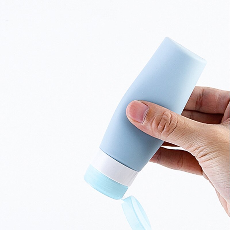 Women Silicone Travel Bottles Cosmetic Shampoo Lotion Container Tube Squeeze Packing Organizer Bag Travel Accessories