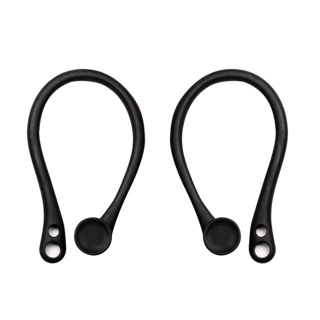 Ganchos para las orejas para Apple AirPods Pro 3 2 1, soporte para las orejas antipérdida, accesorios para auriculares: Black