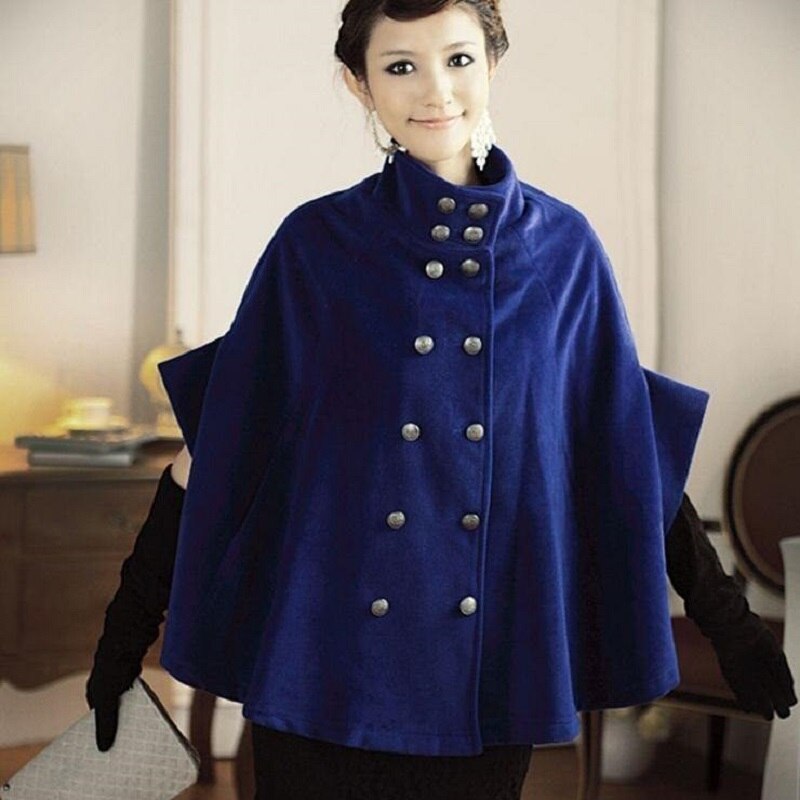 lente/herfst moederschap jas bat stijl moederschap cape zwangerschap bovenkleding tops kleding jas 16796: jacket blue / L