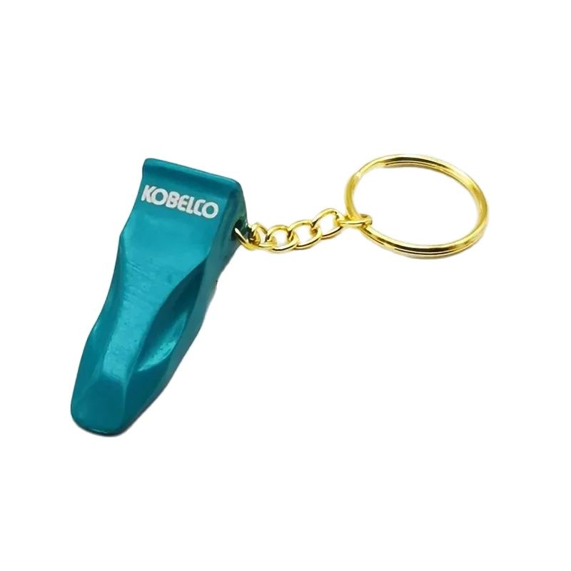 2pcs K250 Key For Kobelco For Excavator Heavy Equipment Keychain Ignition Key with Bucket Key Chain: Red