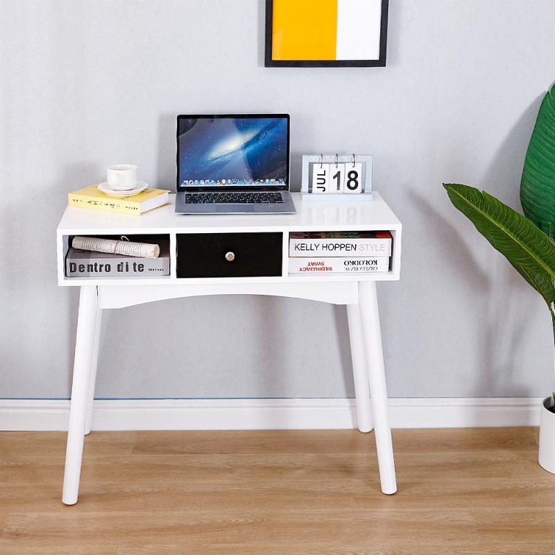 Modern Table Computer Stand Laptop Desk Household With Drawer Office Writing Reading Table Furniture For Student Study HWC