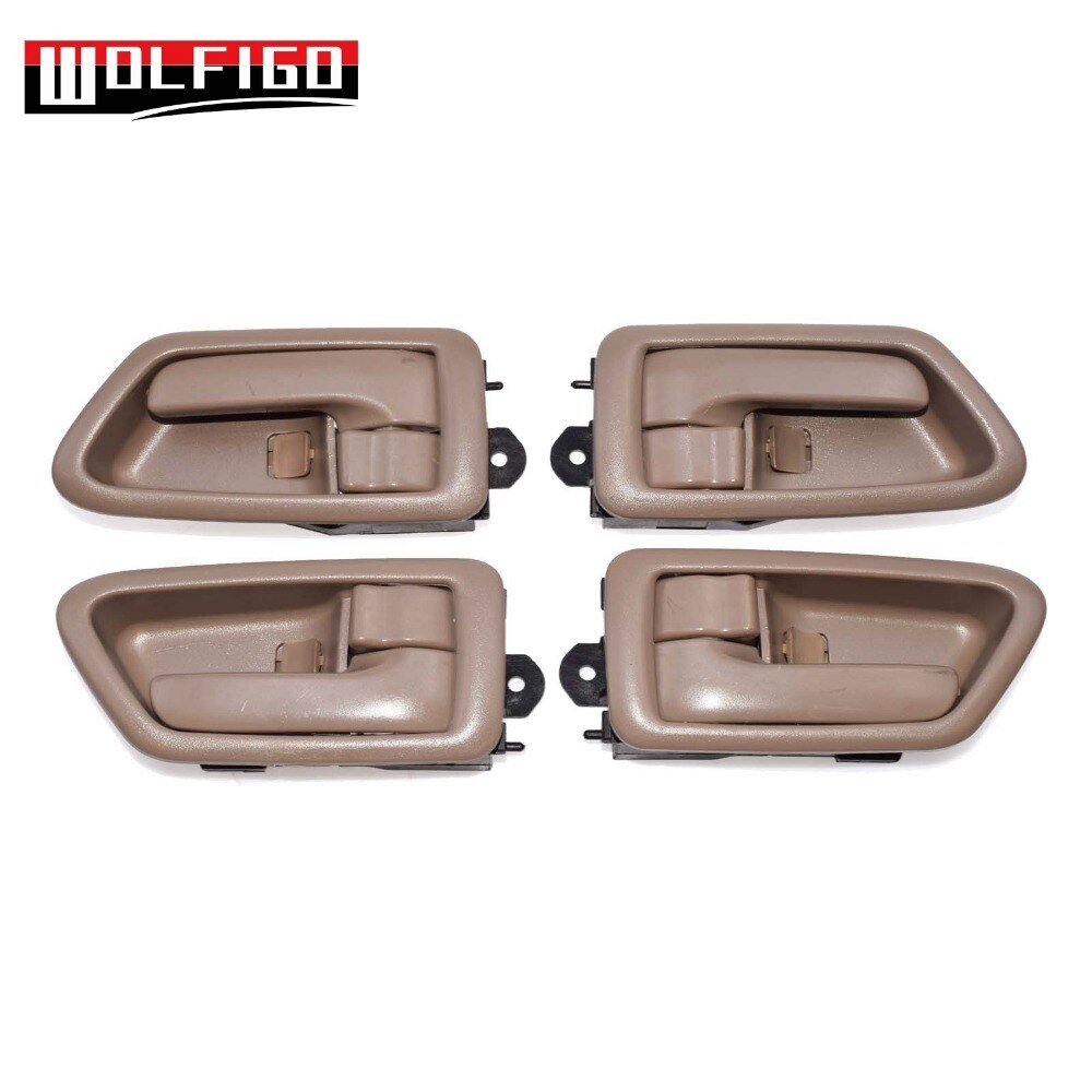 WOLFIGO adecuado a Toyota Camry 1997-2001 manija de puerta interior trasera derecha delantera izquierda 69278-08010,69206-AA010, 69205AA010