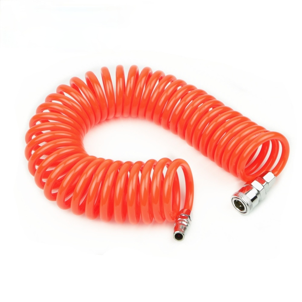 Spring Pipe 3M 6M 9M 12M 15M OD 8mm x ID 5mm Flexible PU Recoil Hose Tube for Compressor Air Tool Collocation Fittings