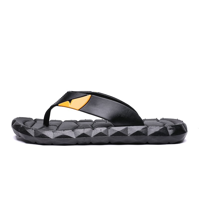 Yeinshaars sommer cool mænd læder klipklapper britisk stil boardered sandaler mandlige hjemmesko zapatos hombre stor størrelse: 11