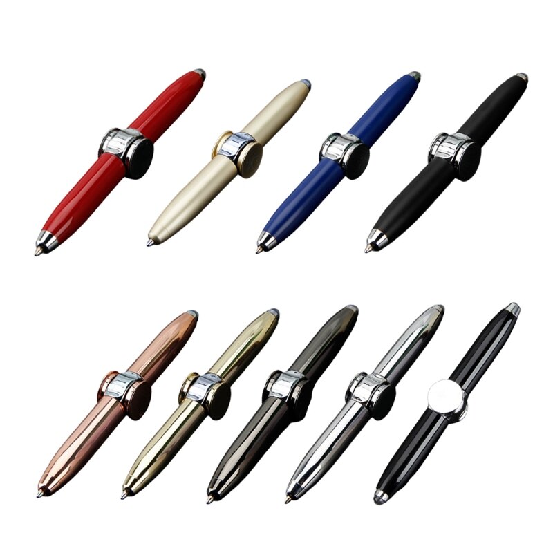 Luminous LED light Fidget Spinner Hand Top Spinners Glow in Dark Light Figet Finger Stress Relief Stationery for student