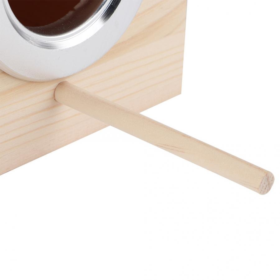 Hanging Bird Accessories 12x12x19.5cm Wood Bird House Pet Incubation Breeding Box Outdoor Garden Decoration Accessories