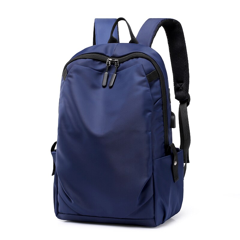 Laptop-rucksack 15 zoll, damen & herren, wasserdicht, schwarz, business-reiserucksack mit großem fassungsvermögen 6 schulrucksack mit usb-ladefunktion: Blau
