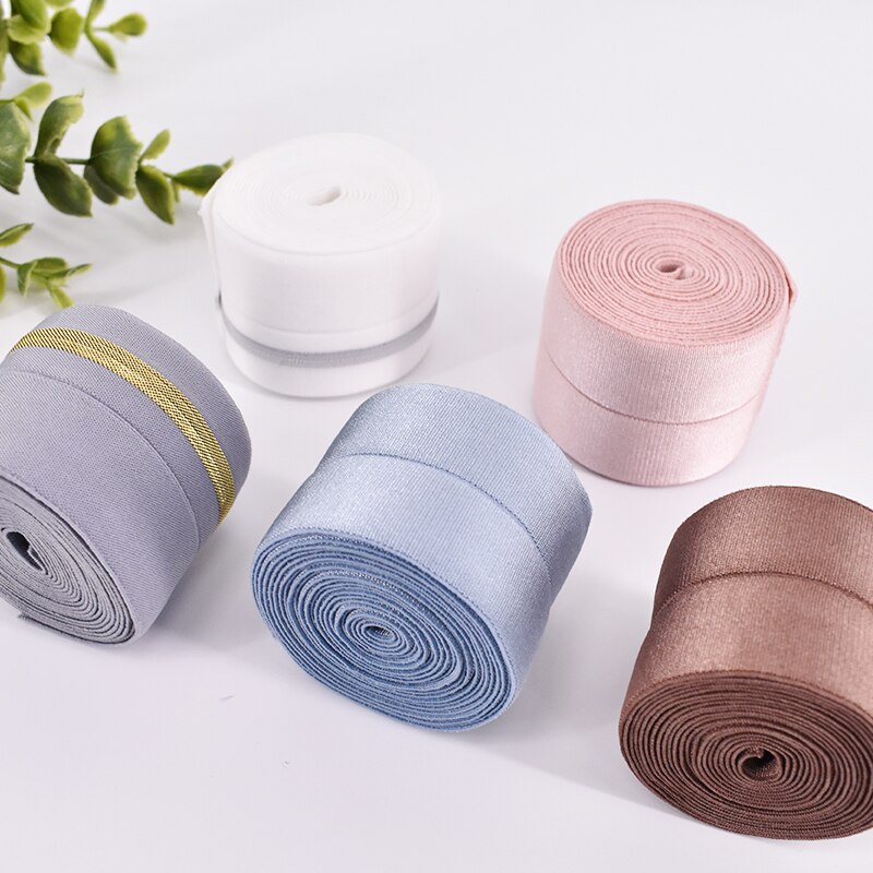 Vouw Over Elastische Bands 40mm Touw Rubber Band Lijn Spandex Lint Naaien Lace Trim Taille Band Kledingstuk Accessoire 4 cm 1 meter