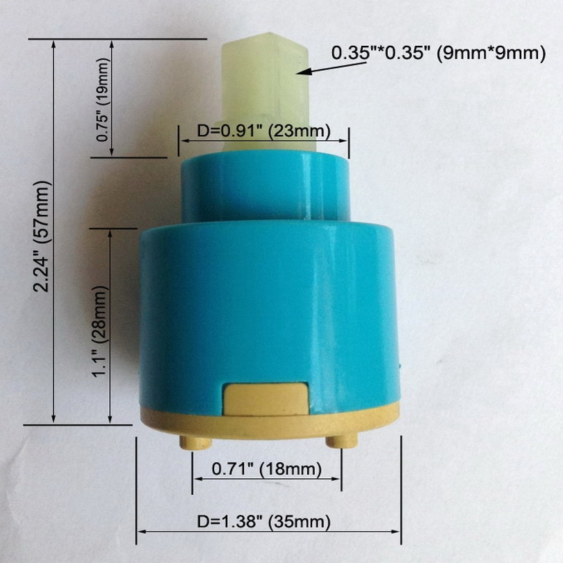 35mm / 40mm Tap Cartridge Ceramic Disc Mixer Valve Inner Faucet Valve Water Mixer Tap For Faucet Replace Part Kba500