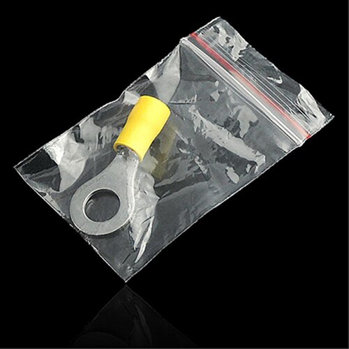 100Pcs Mini Reclosable Zip Lock Clear Portable Storage Bags for Small Items