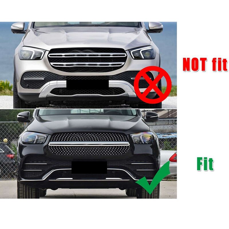 NewCar Front Bumper Splitter Spoilers Canard Air Knife Surround Trim for Mercedes-Benz GLE AMG Side Decorative Cover