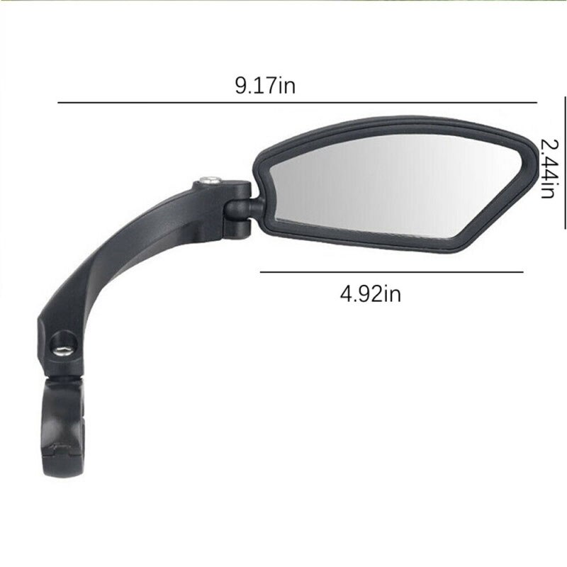 Bicicletta Specchi Retrovisori 360 Gradi Girevole Retrovisore Specchio Manubrio Retrovisore-specchio Bici di Riciclaggio di Sicurezza Posteriore Specchio di Vista: 080L-right