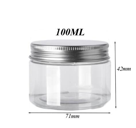12 stuks 30/50/60/80/100/150ml lege, transparante plastic potjes voor cosmetica, crèmemonsters, make-up, voedselbewaarpotjes дорожный набор: Donkergrijs