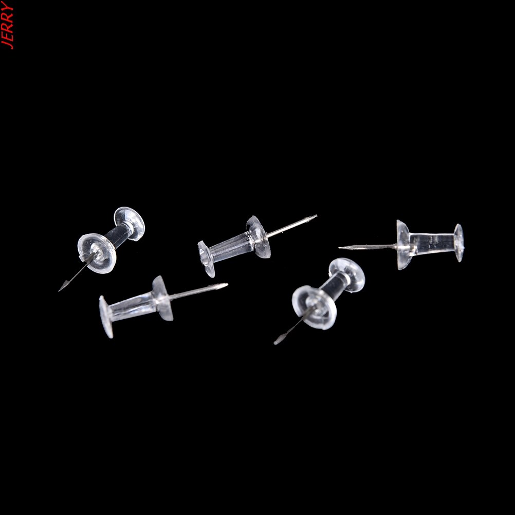 0.8cm 40 Plastic Tack Thumbtack Classification Making Thumb Tack Cork Board Office School Stationery