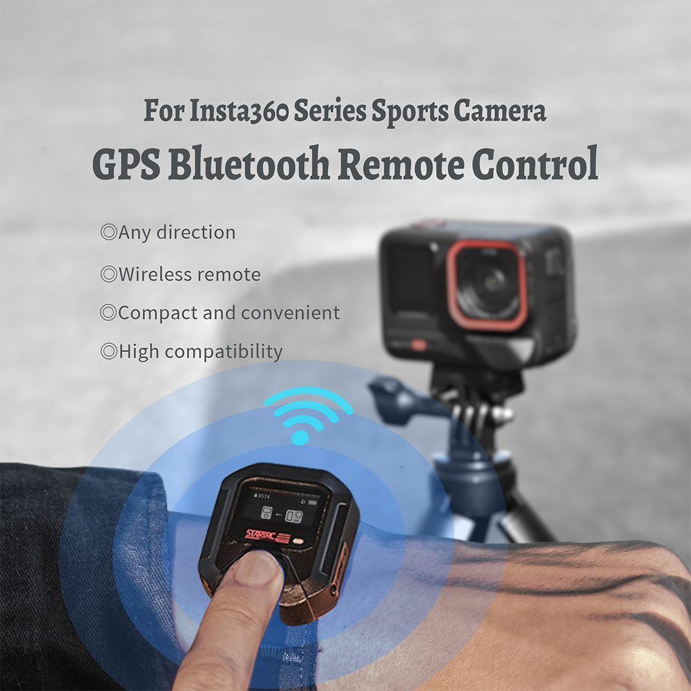 GPS kabellos Bluetooth 5,0 Fernbedienung Für Insta360 X4 Handgelenk/Fahrrad Montiert Fernbedienung Für Insta 360 As Profi 2/ gehen 3S