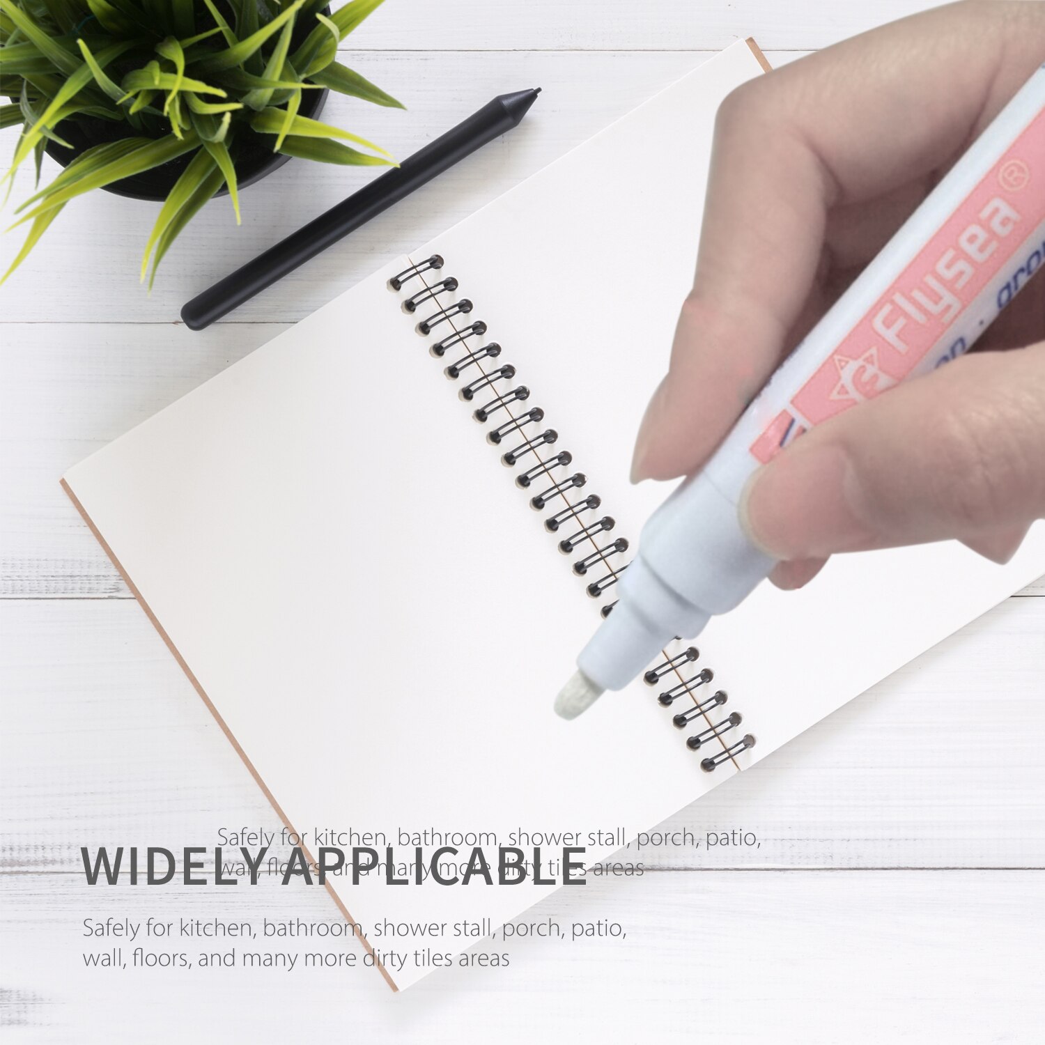 Fliser hul reparation farve pen hvid flise refill injektionsmørtel pen vandtæt formstøbt fyldmiddel væg porcelæn badeværelse maling rengøringsmiddel