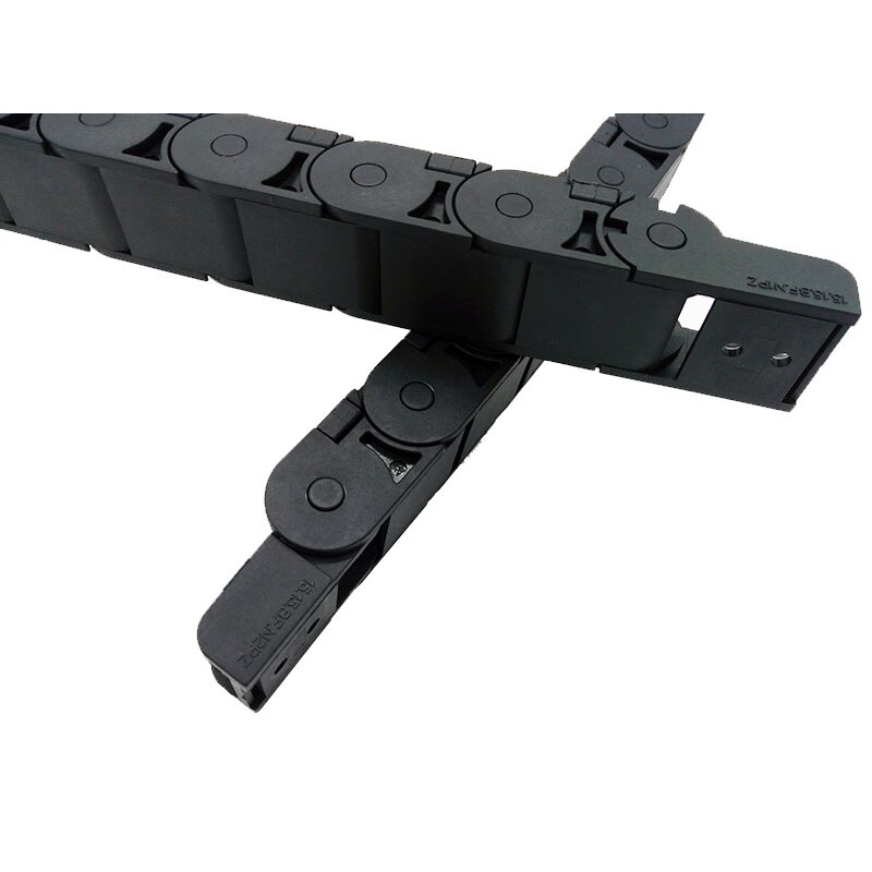 JFLO 15x15x1000mm Semi Closed Inside Opening Plastic Drag Chain Cable Drag Chain Wire Carrier Towline Tanks Chain