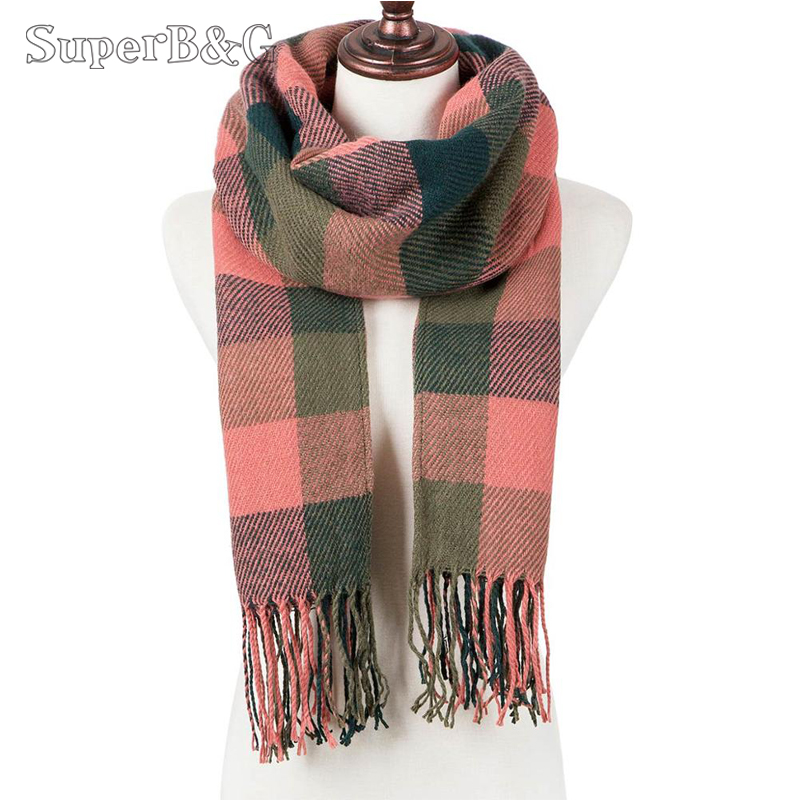 Vinter tørklæde til kvinde strik tassellong tørklæde bomuldsjal wrap sjal kvinde plaid efterår vinter varmt tilbehør