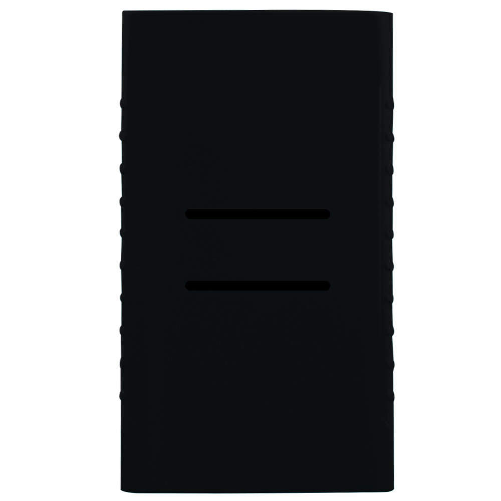 Draagbare Externe Batterij Bescherm Case Zachte Siliconen Cover Voor 10000Mah Xiaomi Power Bank: Black