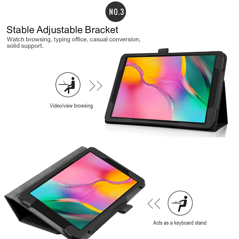 360 Rotating Case for Samsung Galaxy Tab A 10.1 T510 T515 Stand PU Leather Cover for SM-T510 SM-T515 10.1 inch Cover