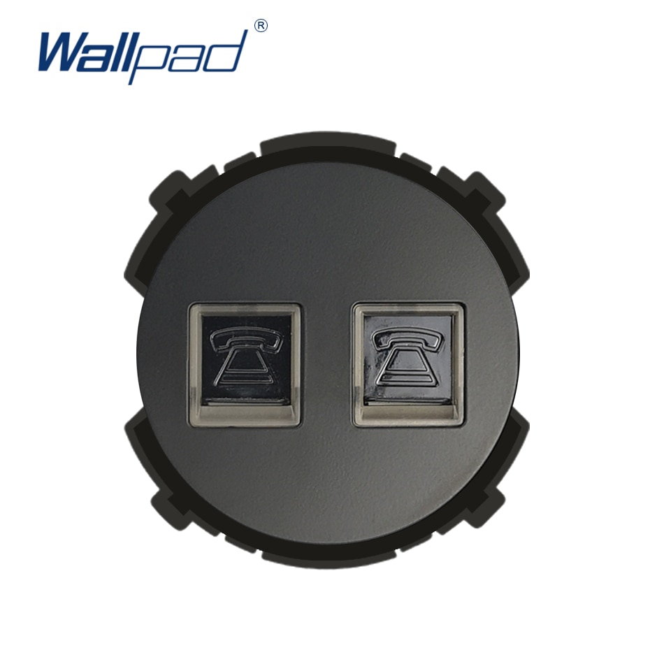 Wallpad 2 tel telefoon wandcontactdoos functietoets alleen zwakke stopcontacten cat 3