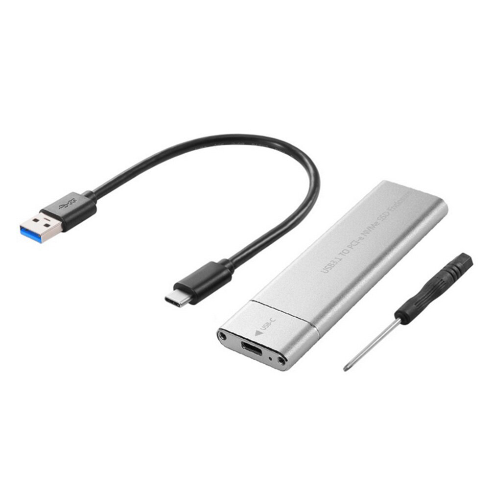 Usb 3.1 Type-C M.2 Nvme Ssd Behuizing 10Gbps M-Key Pci-E Mobiele Case Box: 02