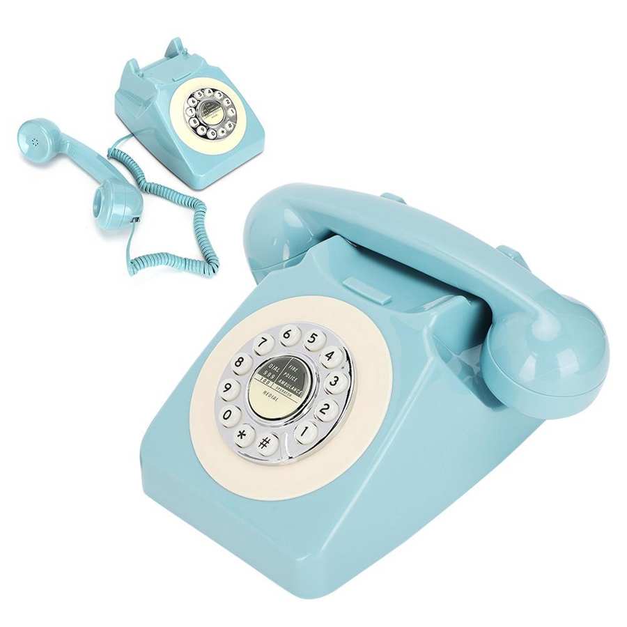 CT-N8019 retro Festnetz Telefon Multifunktionale Schreibtisch Telefon für Heimat Sekretariat Verwenden Blau