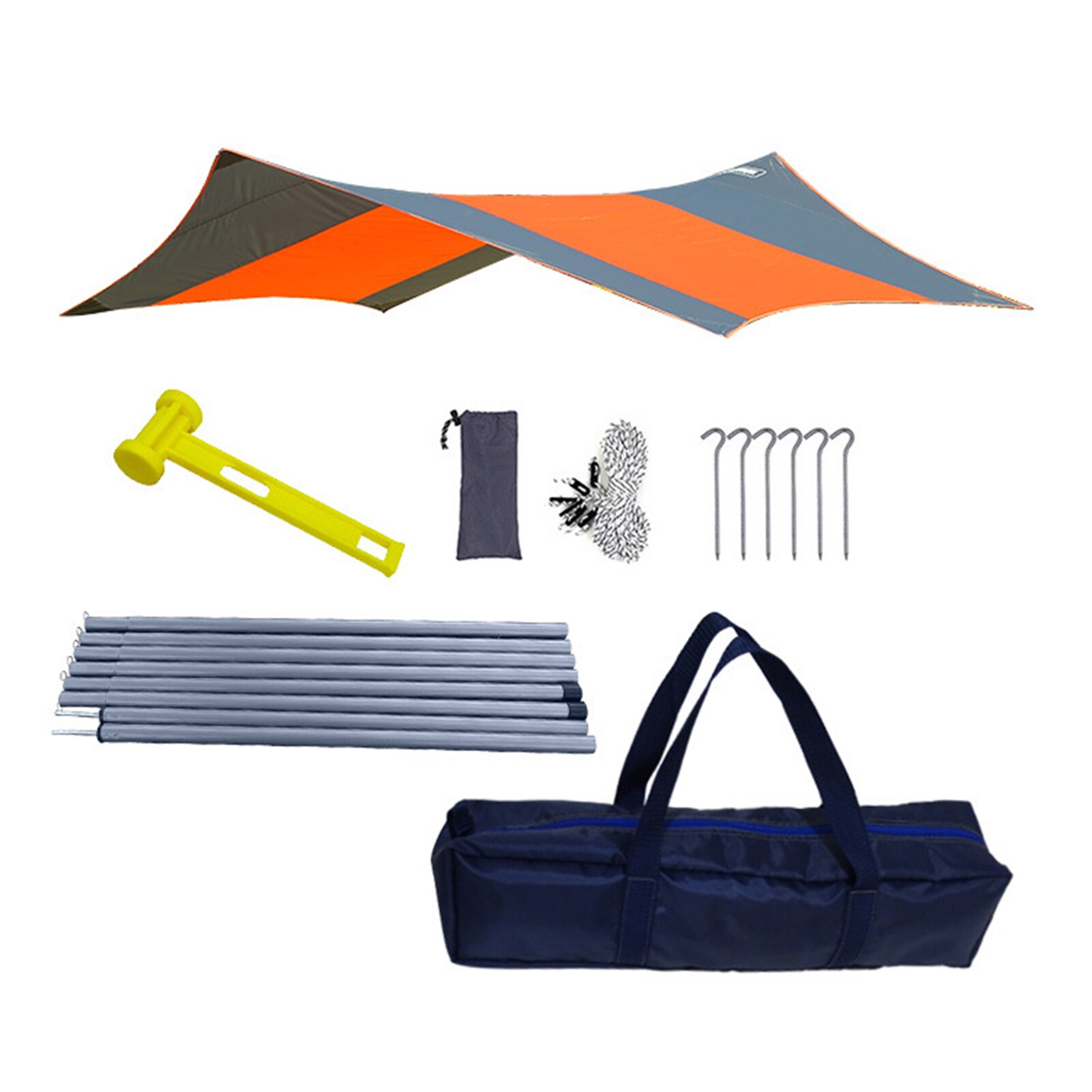 Luifel Tent Regen Vliegen Tarp Waterdichte Outdoor Tent Tarp Camping Zonnescherm Luifel Picknick Mat Voor Camping Picknick Accessoires