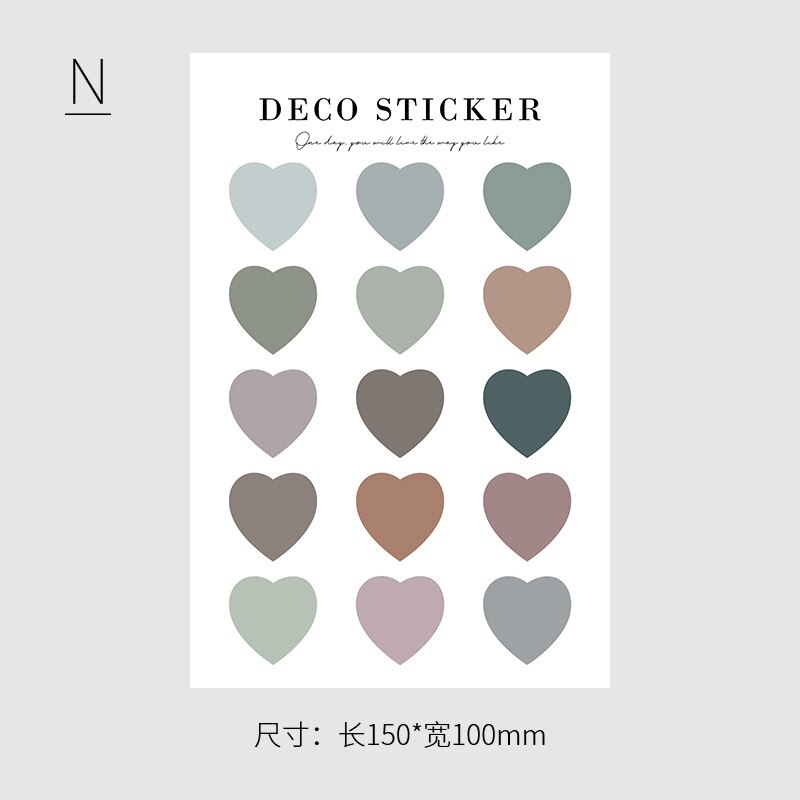 Ins Various Round Dot Label Sticker Color Morandi Photo Envelope Card Sealing Paster Stationery Notebook Diy Decorative Sticker: n