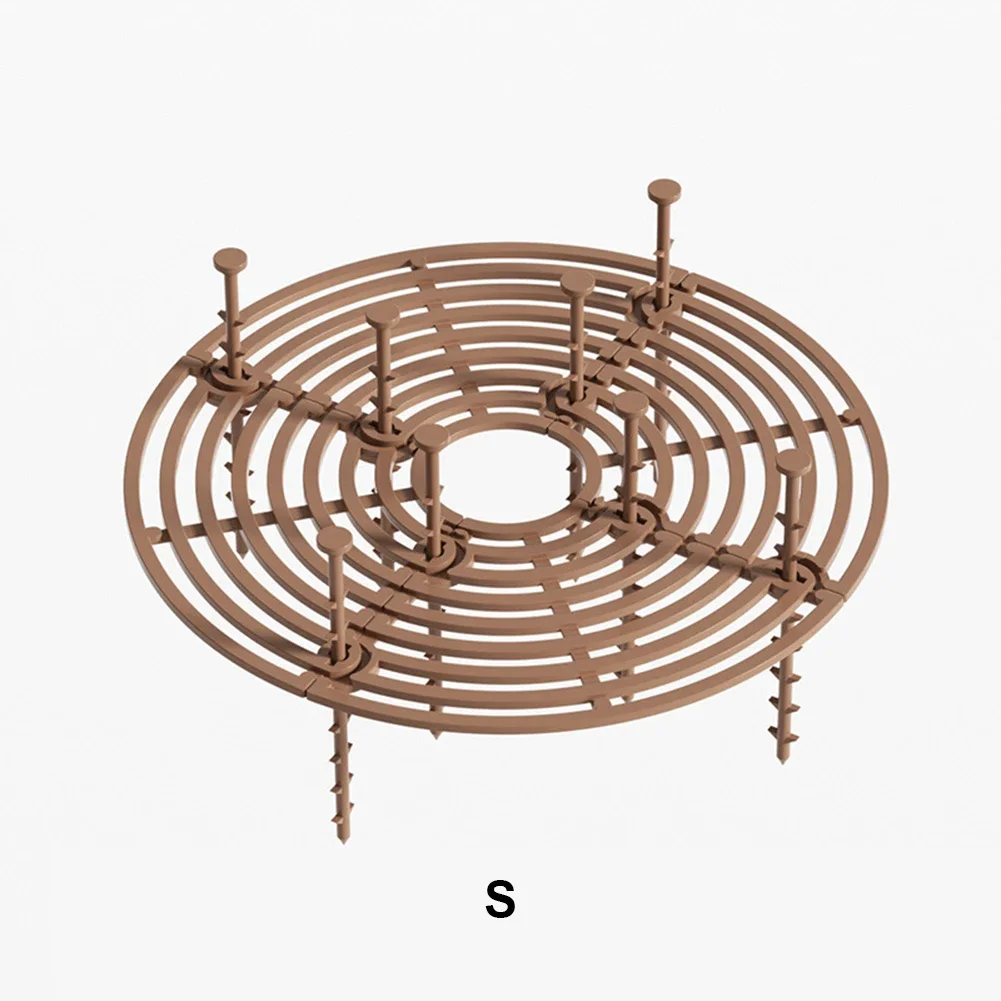19/30/52 cm Blumentopf Schutz Abdeckung Universal- Blumentopf Boden Schutz Mit NäGel Baby-Proofing Garten pflanze Schutz abstoßen Katzen: Beige