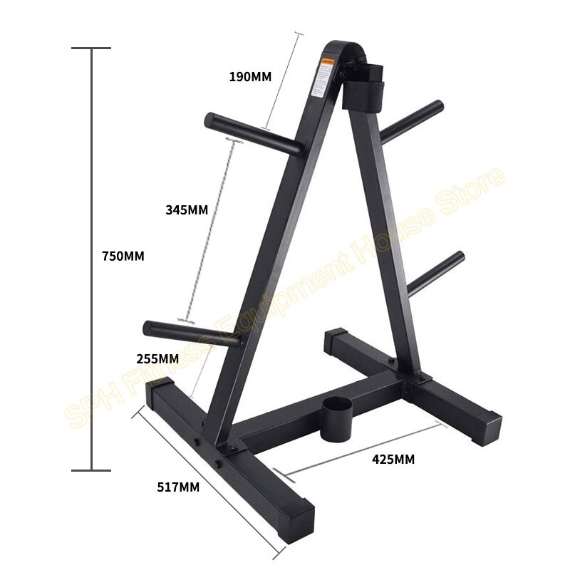 Universal Floor Barbell Plaat Rack Ruimte-Efficiënte Gewicht Disc Opslag Houder Barbell Beugel Thuis Fitness Halter Platen Frame