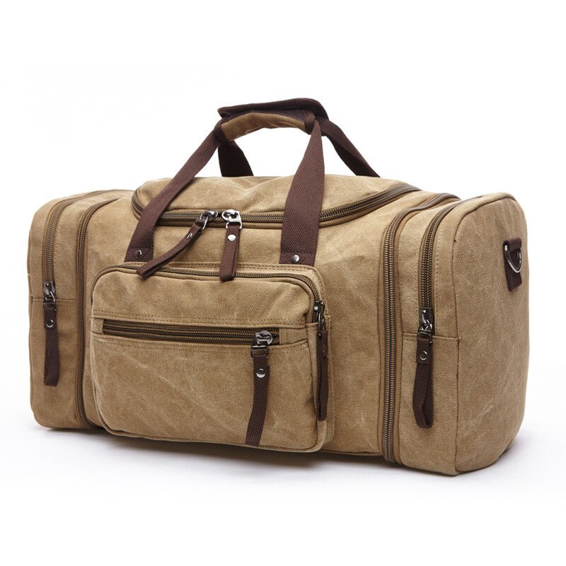 Bolso de lona de para hombre, bandolera de un solo hombro, de gran capacidad, para la noche, de viaje