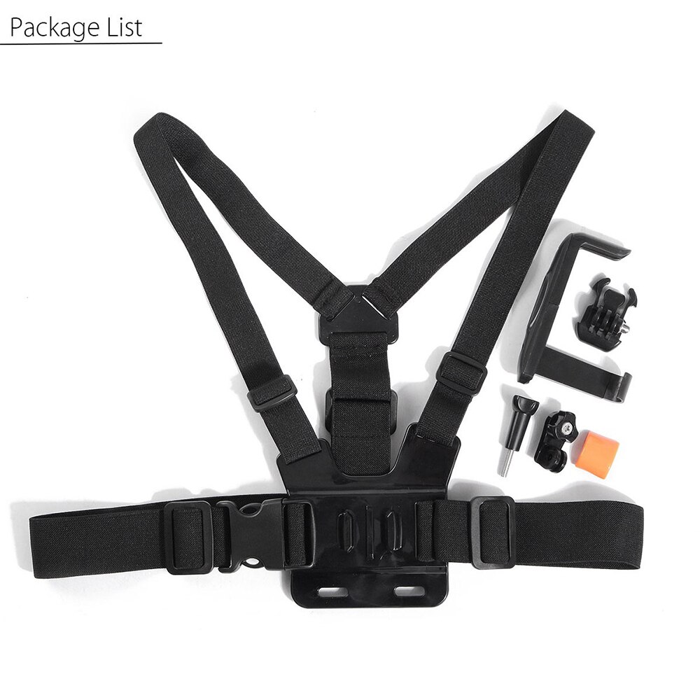 Portable Universal 6-8.5cm Width Mobile Phone Mount Holder+ Adjustable Clip Chest Harness Strap Cellphone For iPhone For Samsung