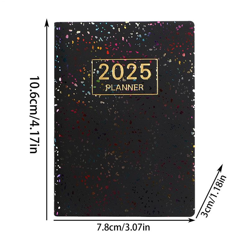 Carnet d'agenda 2025, notes de anglaise et organisation de choses à faire, carnet de notes hebdomadaire et mensuel, planificateur de liste de choses à faire quotidiennes pour le quotidien