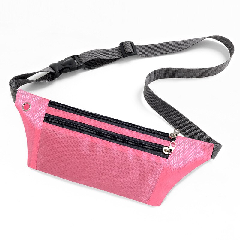 Riñonera para correr para mujer, bolsa de cintura, riñonera para correr, portátil, para gimnasio, para sujetar el teléfono, para ciclismo, resistente al agua: Color rosa