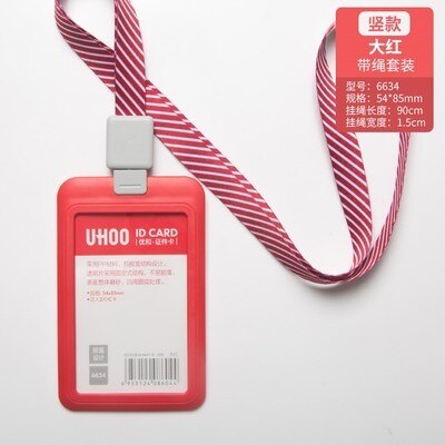 Infällbar märkeshållare id-korthållare med indragbar lanyard liftkortshållare namnskylthållare: 6634 c 6966dh