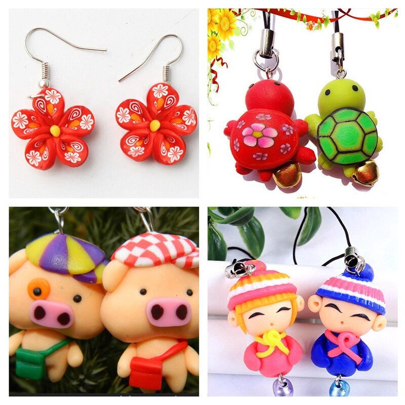 Polymer Clay Light Soft Clay DIY Soft Molding Craft Oven Baking Clay Blocks Birthday for Kids Adult Colorful