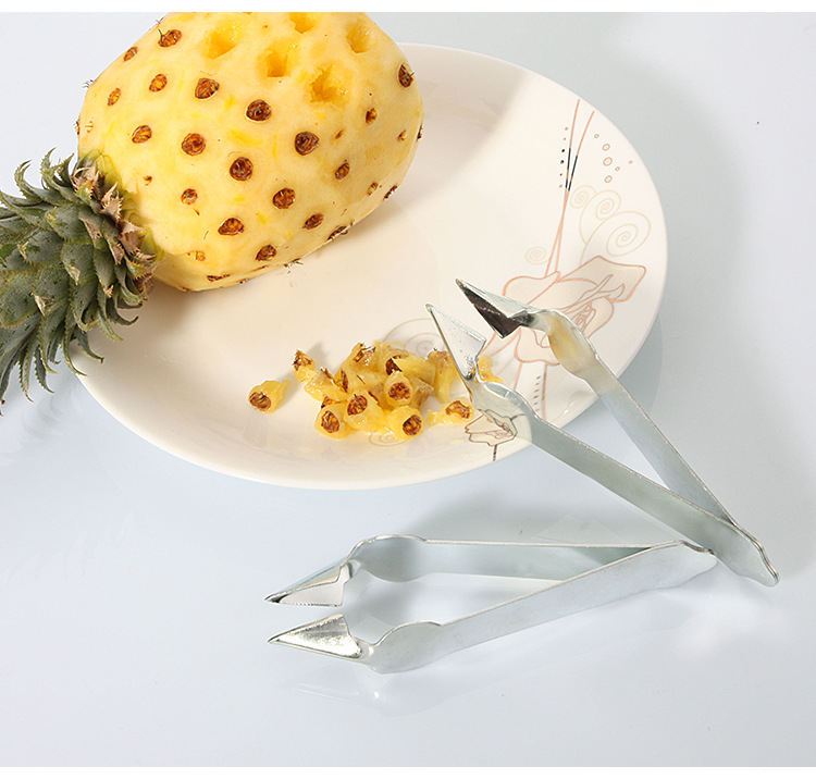 1pc nyttige frugtananasskræller udkerneskærere klipskærer nem ananaskniv frugtsalatværktøj køkkentilbehør  kx 141