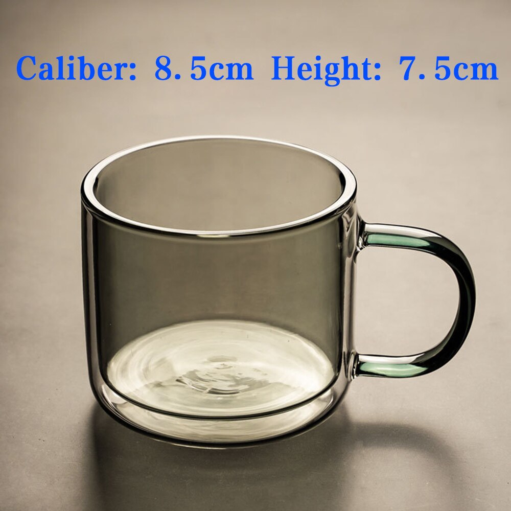 Tasse en verre Double transparente, motif ours mignon, pour café, boisson au lait, pour Couple: T